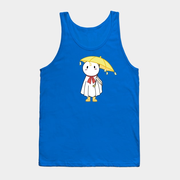 Weathering with you nagi umbrella yellow background Tank Top by ballooonfish